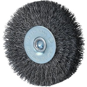 Steel wire brush disc 0,3mm, Ø 75mm