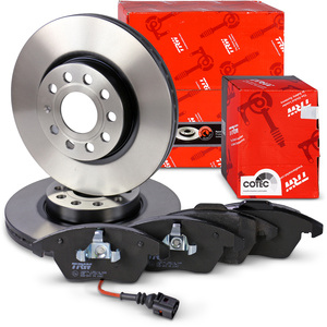 Disques de frein + plaquettes de frein avec contact d'avertissement avant