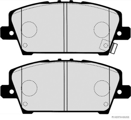 HERTH+BUSS JAKOPARTS J3604069 - Kit de plaquettes de frein, frein à disque 1