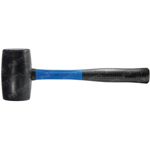 Marteau en caoutchouc, manche en fibre de verre, 500 g