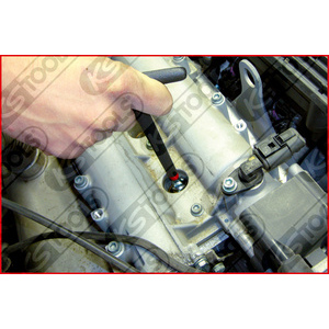 T-handle spark plug spanner with joint, 16mm